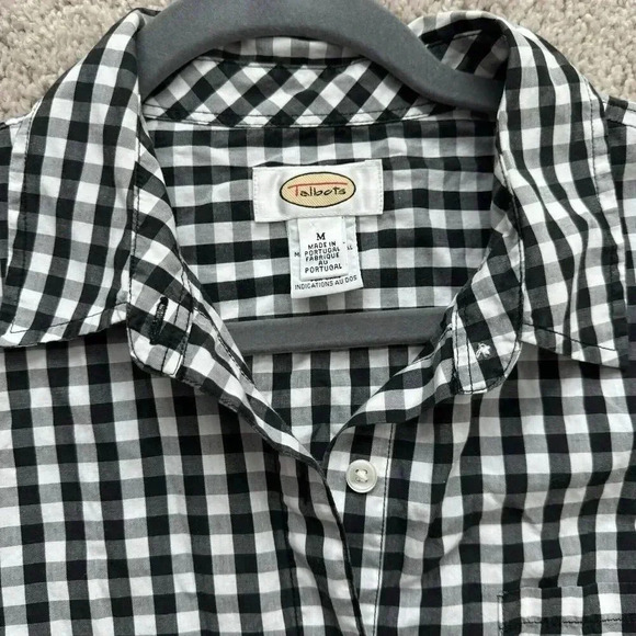TALBOTS Checkered Button Down Shirt, Size Medium - Picture 2 of 5